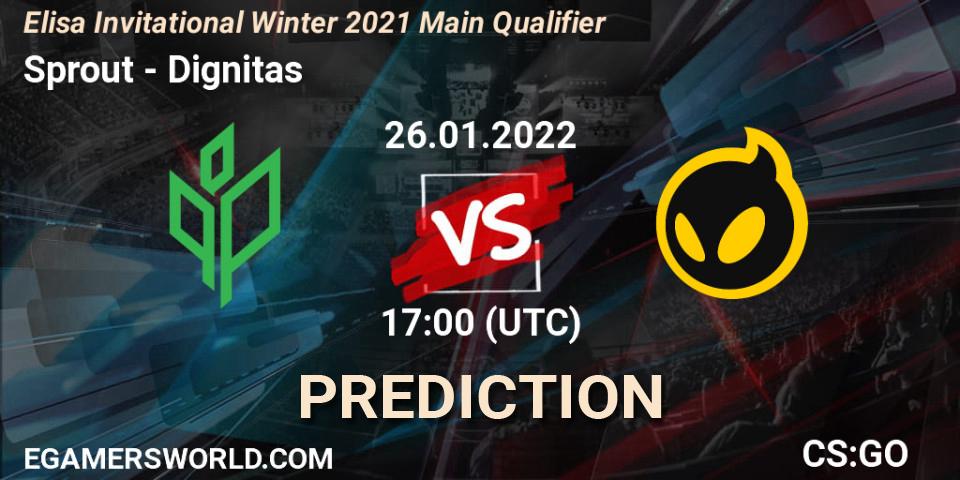Sprout - Dignitas: ennuste. 26.01.2022 at 14:40, Counter-Strike (CS2), Elisa Invitational Winter 2021 Main Qualifier