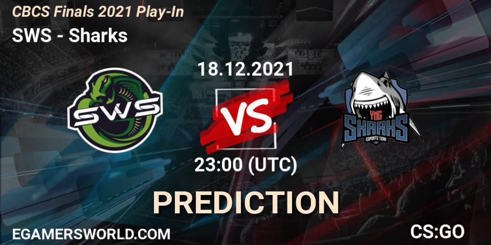 SWS - Sharks: ennuste. 18.12.2021 at 22:30, Counter-Strike (CS2), CBCS Finals 2021 Play-In
