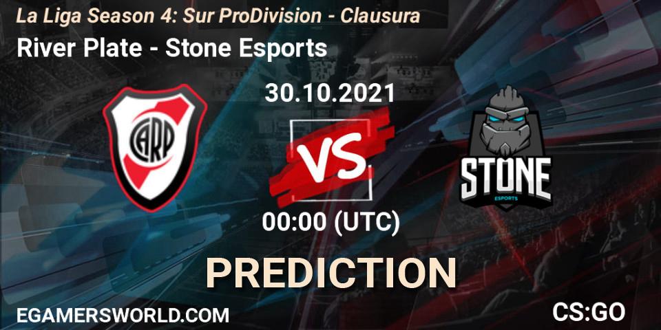 River Plate - Stone Esports: ennuste. 30.10.2021 at 00:10, Counter-Strike (CS2), La Liga Season 4: Sur Pro Division - Clausura