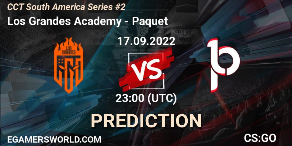 Los Grandes Academy - Paquetá: ennuste. 17.09.2022 at 23:00, Counter-Strike (CS2), CCT South America Series #2