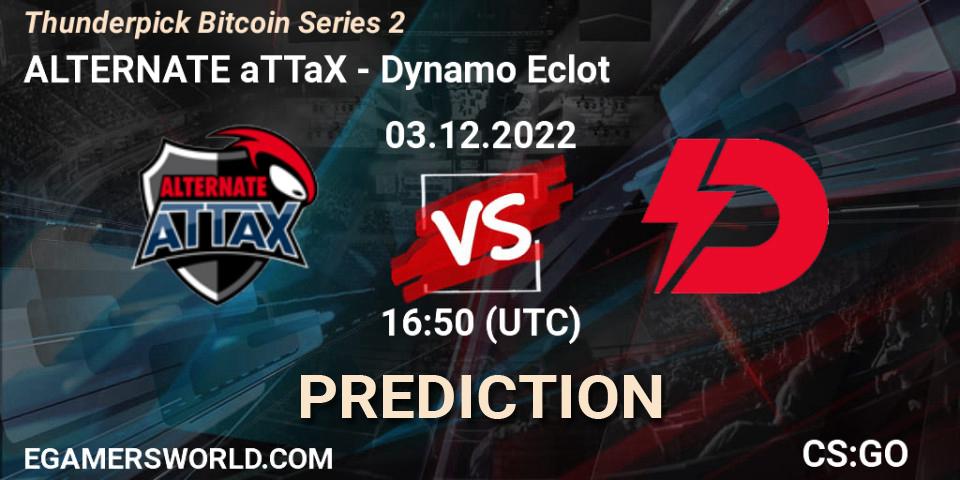 ALTERNATE aTTaX - Dynamo Eclot: ennuste. 03.12.2022 at 17:20, Counter-Strike (CS2), Thunderpick Bitcoin Series 2