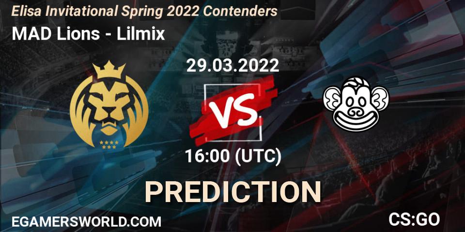 MAD Lions - Lilmix: ennuste. 29.03.22, CS2 (CS:GO), Elisa Invitational Spring 2022 Contenders