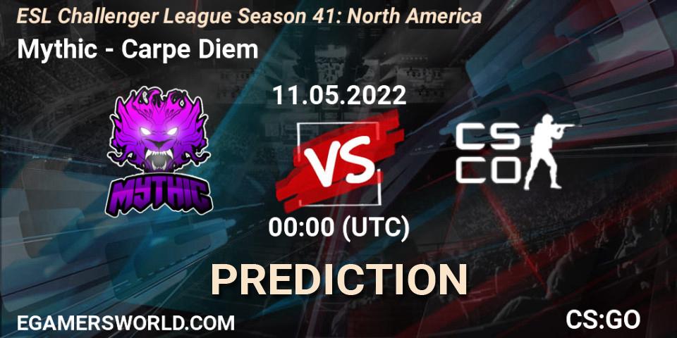 Mythic - Carpe Diem: ennuste. 11.05.2022 at 00:00, Counter-Strike (CS2), ESL Challenger League Season 41: North America