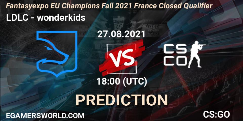 LDLC - wonderkids: ennuste. 27.08.2021 at 18:00, Counter-Strike (CS2), Fantasyexpo EU Champions Fall 2021 France Closed Qualifier