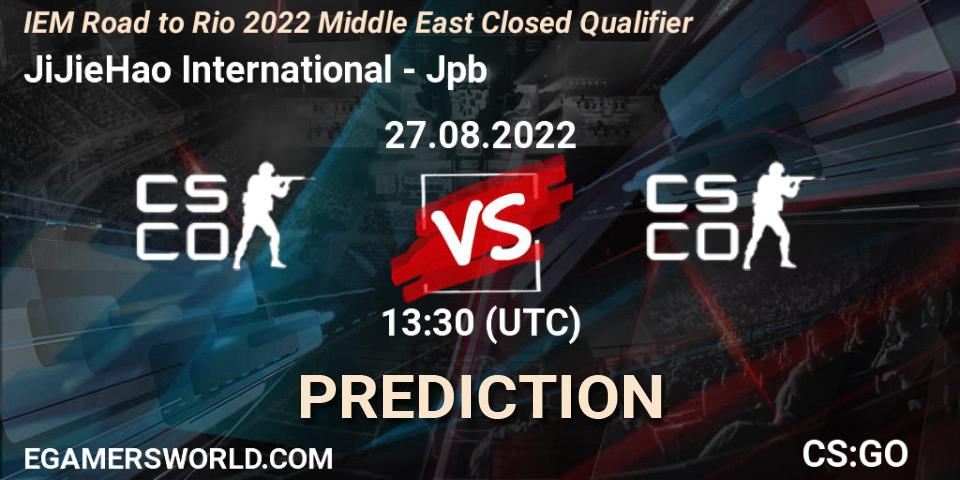 JiJieHao International - Jpb: ennuste. 27.08.2022 at 13:30, Counter-Strike (CS2), IEM Road to Rio 2022 Middle East Closed Qualifier