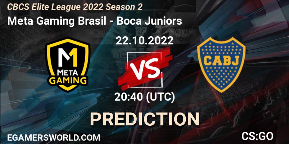 Meta Gaming Brasil - Boca Juniors: ennuste. 22.10.2022 at 20:40, Counter-Strike (CS2), CBCS Elite League 2022 Season 2