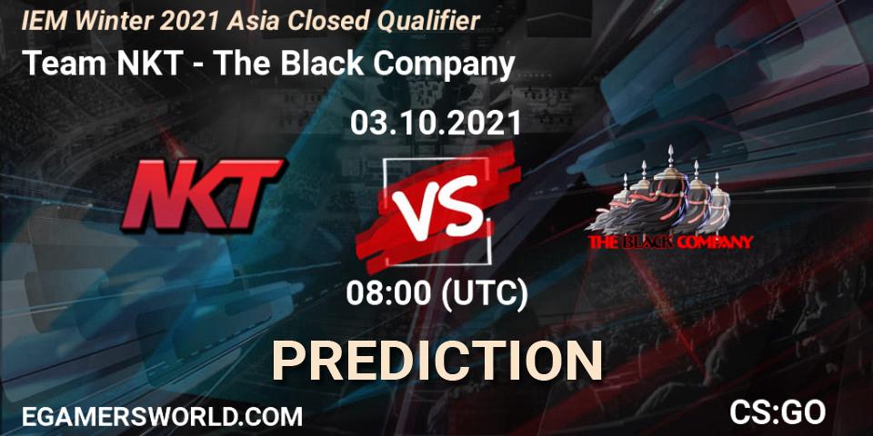 Team NKT - The Black Company: ennuste. 03.10.2021 at 08:00, Counter-Strike (CS2), IEM Winter 2021 Asia Closed Qualifier