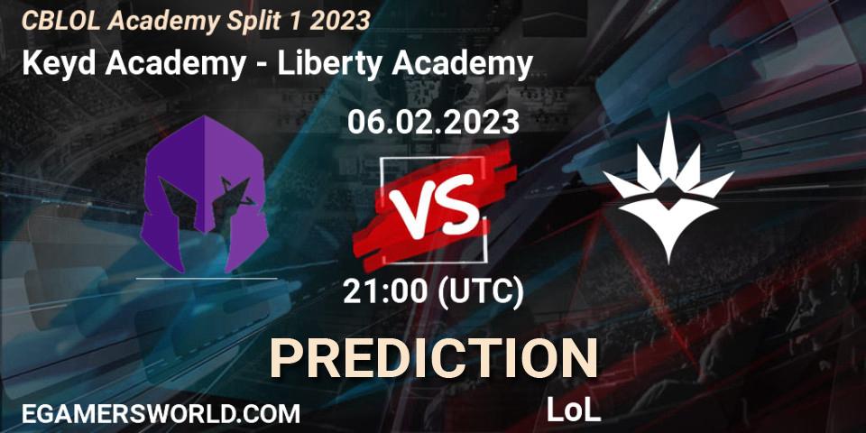 Keyd Academy - Liberty Academy: ennuste. 06.02.23, LoL, CBLOL Academy Split 1 2023