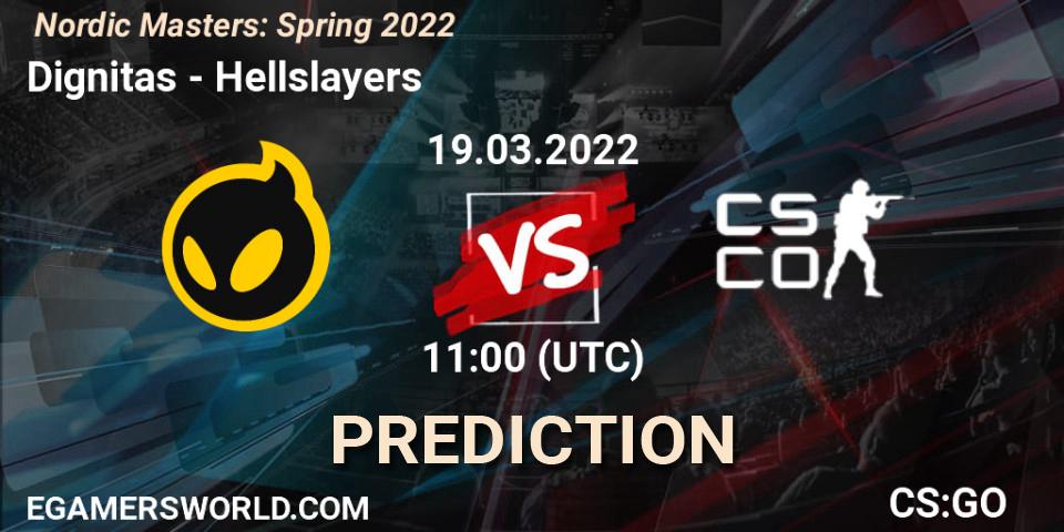 Dignitas - Hellslayers: ennuste. 19.03.22, CS2 (CS:GO), Nordic Masters: Spring 2022