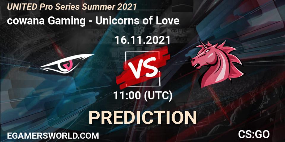 cowana Gaming - Unicorns of Love: ennuste. 16.11.21, CS2 (CS:GO), UNITED Pro Series Summer 2021
