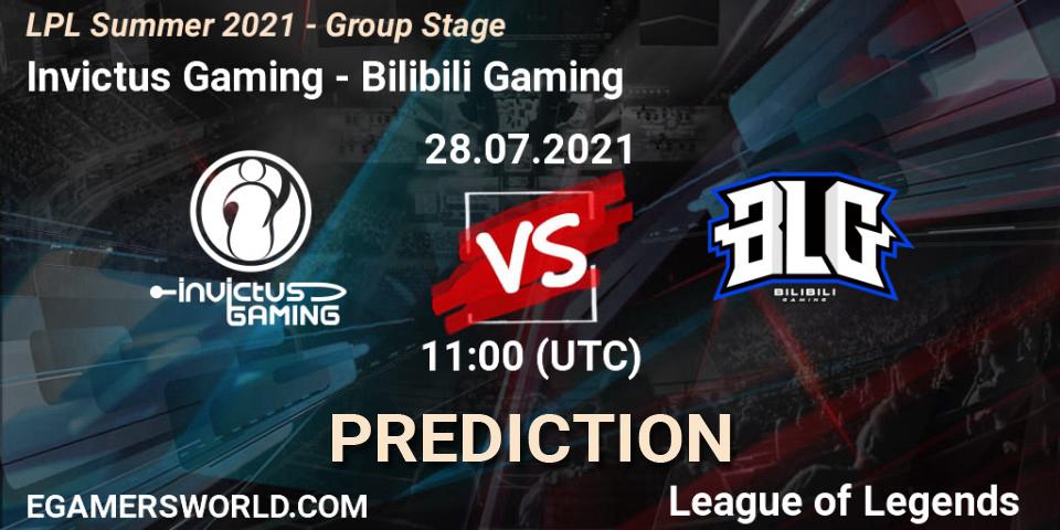 Invictus Gaming - Bilibili Gaming: ennuste. 28.07.21, LoL, LPL Summer 2021 - Group Stage
