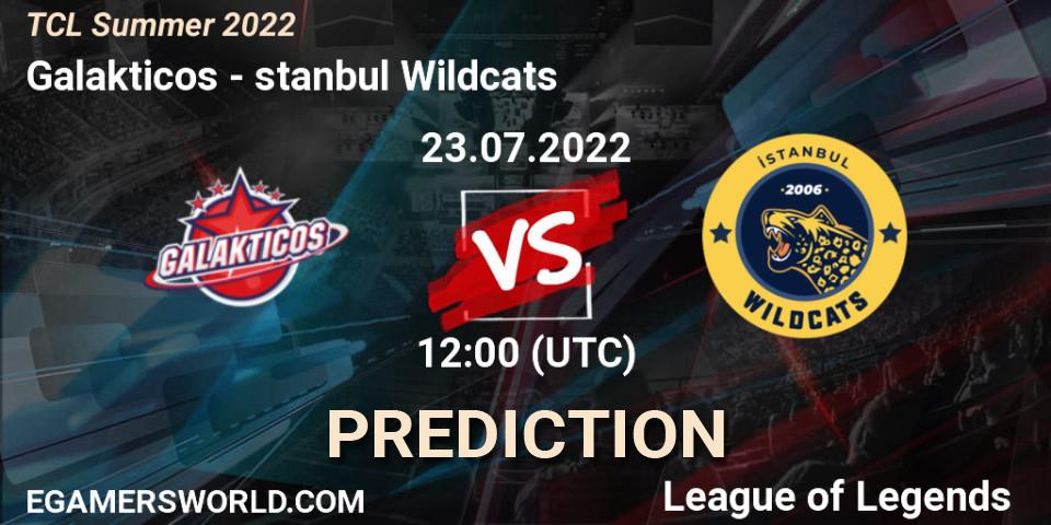 Galakticos - İstanbul Wildcats: ennuste. 23.07.2022 at 12:00, LoL, TCL Summer 2022