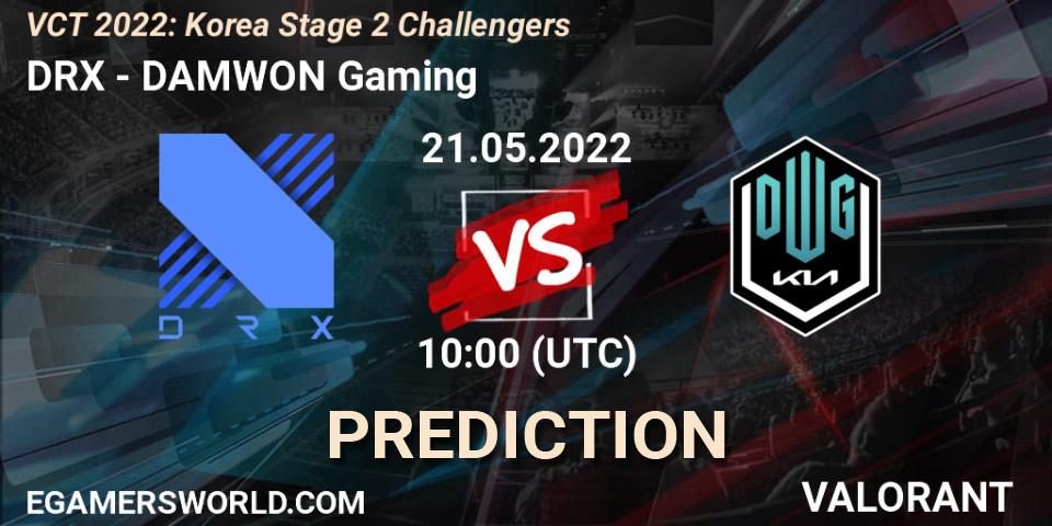 DRX - DAMWON Gaming: ennuste. 21.05.2022 at 10:00, VALORANT, VCT 2022: Korea Stage 2 Challengers