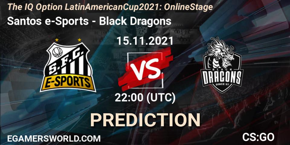 Santos e-Sports - Black Dragons: ennuste. 16.11.21, CS2 (CS:GO), The IQ Option Latin American Cup 2021: Online Stage