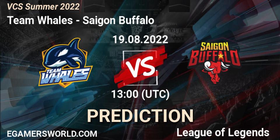 Team Whales - Saigon Buffalo: ennuste. 19.08.2022 at 12:15, LoL, VCS Summer 2022