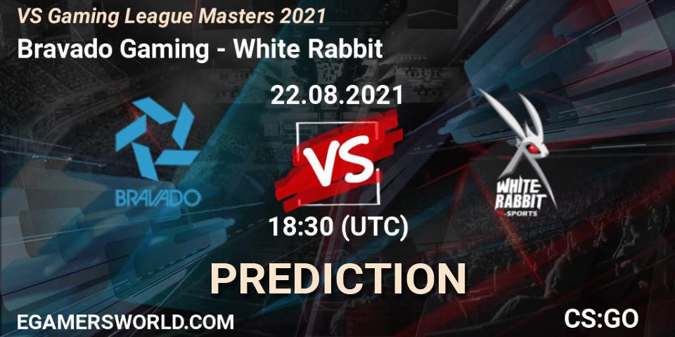 Bravado Gaming - White Rabbit: ennuste. 22.08.2021 at 18:30, Counter-Strike (CS2), VS Gaming League Masters 2021