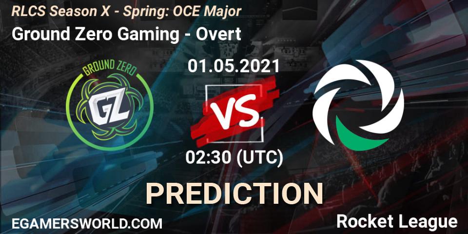 Ground Zero Gaming - Overt: ennuste. 01.05.2021 at 02:20, Rocket League, RLCS Season X - Spring: OCE Major