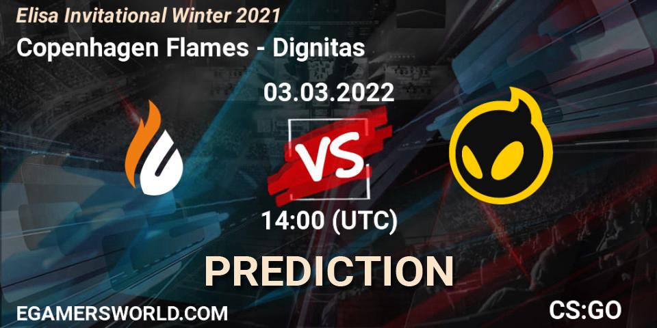 Copenhagen Flames - Dignitas: ennuste. 03.03.2022 at 15:00, Counter-Strike (CS2), Elisa Invitational Winter 2021
