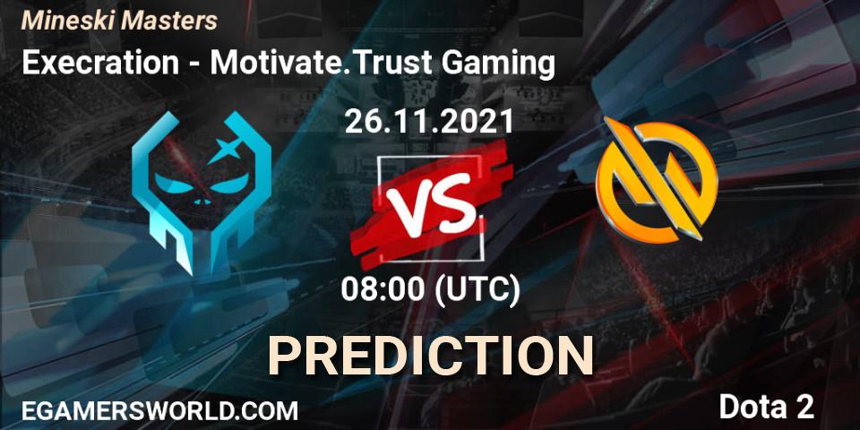Execration - Motivate.Trust Gaming: ennuste. 26.11.2021 at 08:06, Dota 2, Mineski Masters