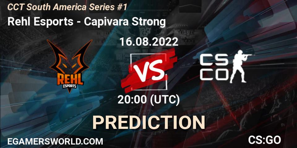 Rehl Esports - Capivara Strong: ennuste. 16.08.2022 at 20:00, Counter-Strike (CS2), CCT South America Series #1