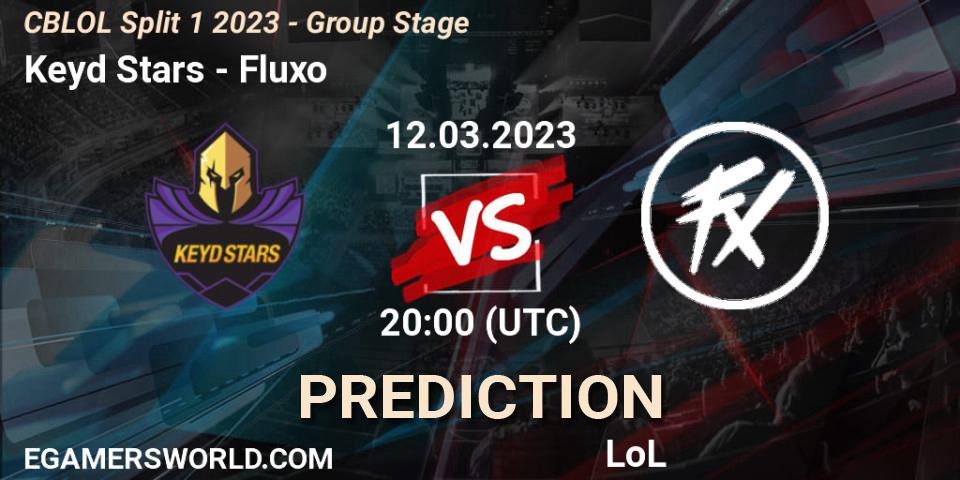 Keyd Stars - Fluxo: ennuste. 12.03.2023 at 20:15, LoL, CBLOL Split 1 2023 - Group Stage