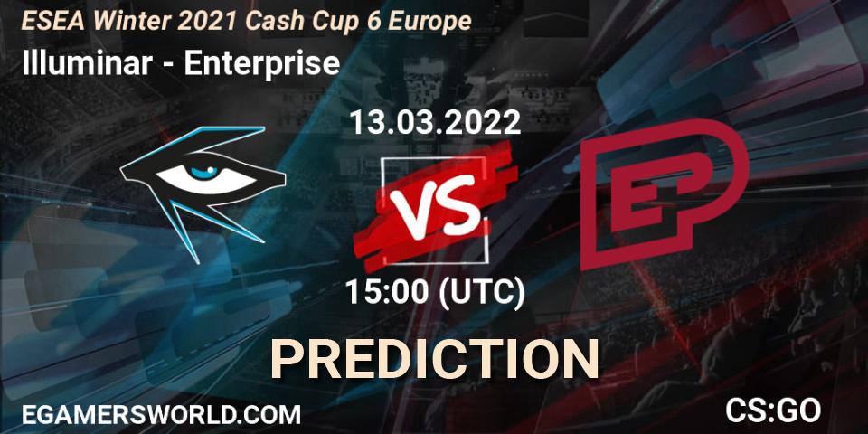 Illuminar - Enterprise: ennuste. 13.03.2022 at 15:05, Counter-Strike (CS2), ESEA Winter 2021 Cash Cup 6 Europe