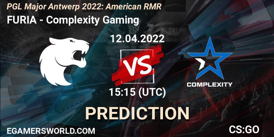 FURIA - Complexity Gaming: ennuste. 12.04.2022 at 15:25, Counter-Strike (CS2), PGL Major Antwerp 2022: American RMR