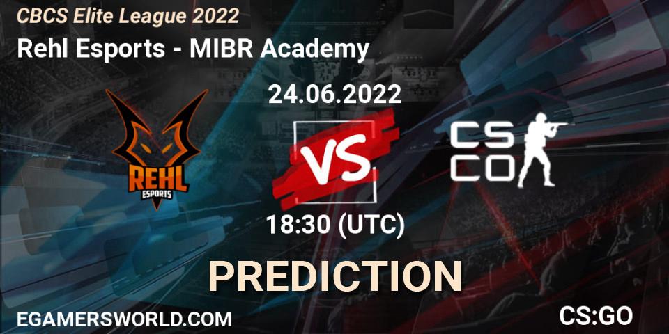 Rehl Esports - MIBR Academy: ennuste. 24.06.2022 at 18:45, Counter-Strike (CS2), CBCS Elite League 2022