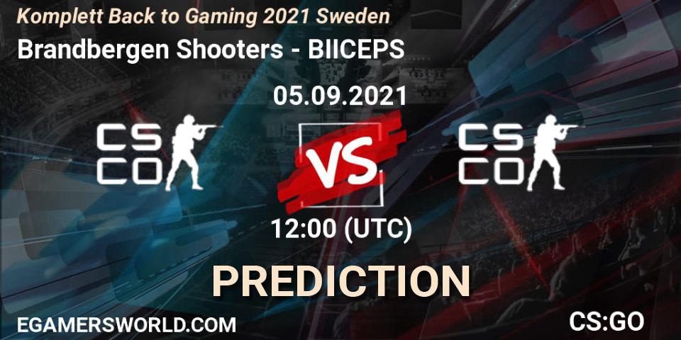 Brandbergen Shooters - BIICEPS: ennuste. 05.09.2021 at 12:00, Counter-Strike (CS2), Komplett Back to Gaming 2021 Sweden