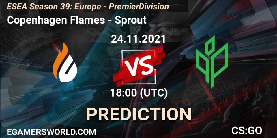 Copenhagen Flames - Sprout: ennuste. 02.12.21, CS2 (CS:GO), ESEA Season 39: Europe - Premier Division