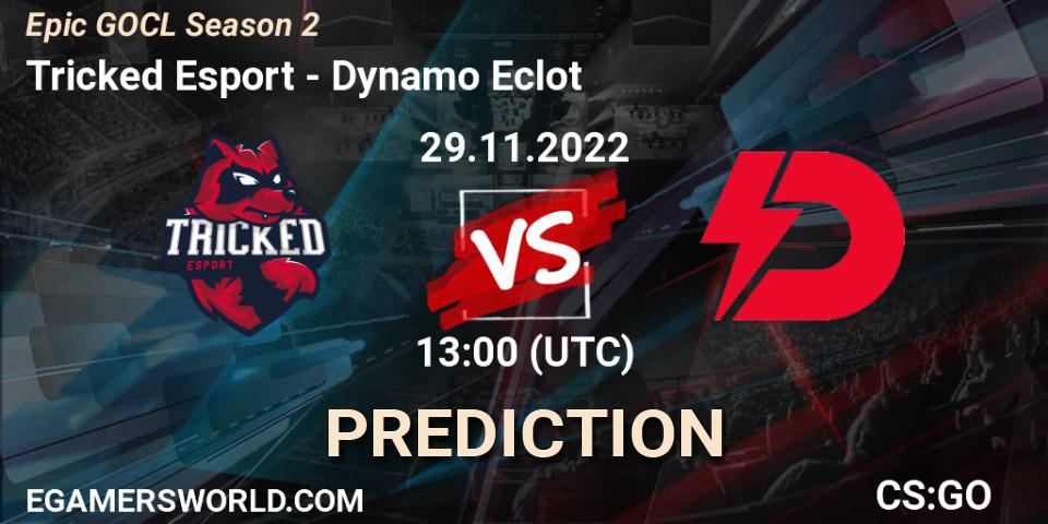 Tricked Esport - Dynamo Eclot: ennuste. 29.11.22, CS2 (CS:GO), Epic GOCL Season 2