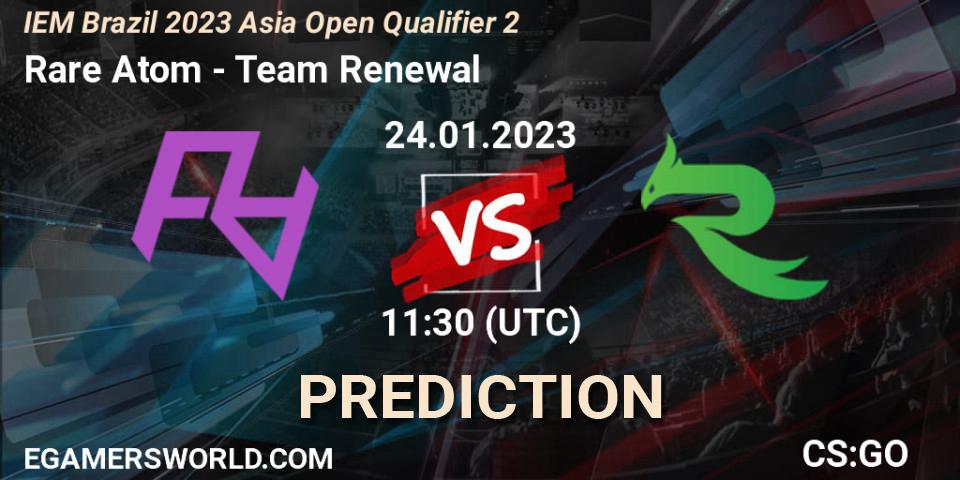Rare Atom - Team Renewal: ennuste. 24.01.2023 at 11:30, Counter-Strike (CS2), IEM Brazil Rio 2023 Asia Open Qualifier 2