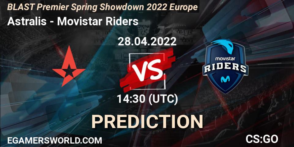 Astralis - Movistar Riders: ennuste. 28.04.2022 at 14:30, Counter-Strike (CS2), BLAST Premier Spring Showdown 2022 Europe