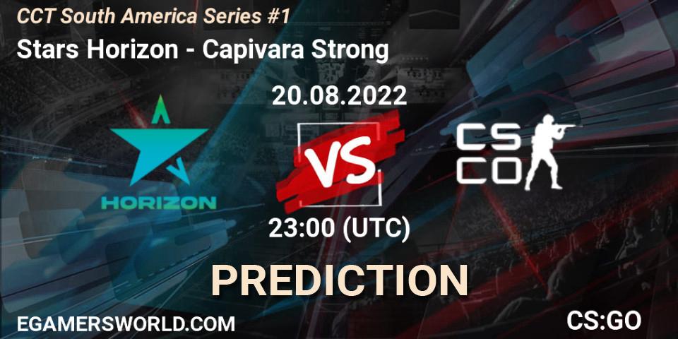Stars Horizon - Capivara Strong: ennuste. 20.08.2022 at 23:55, Counter-Strike (CS2), CCT South America Series #1