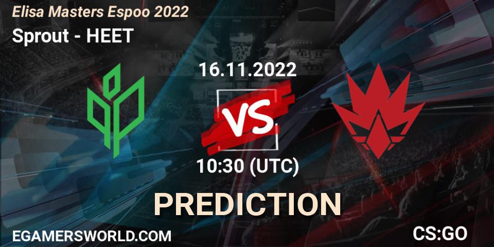 Sprout - HEET: ennuste. 16.11.22, CS2 (CS:GO), Elisa Masters Espoo 2022