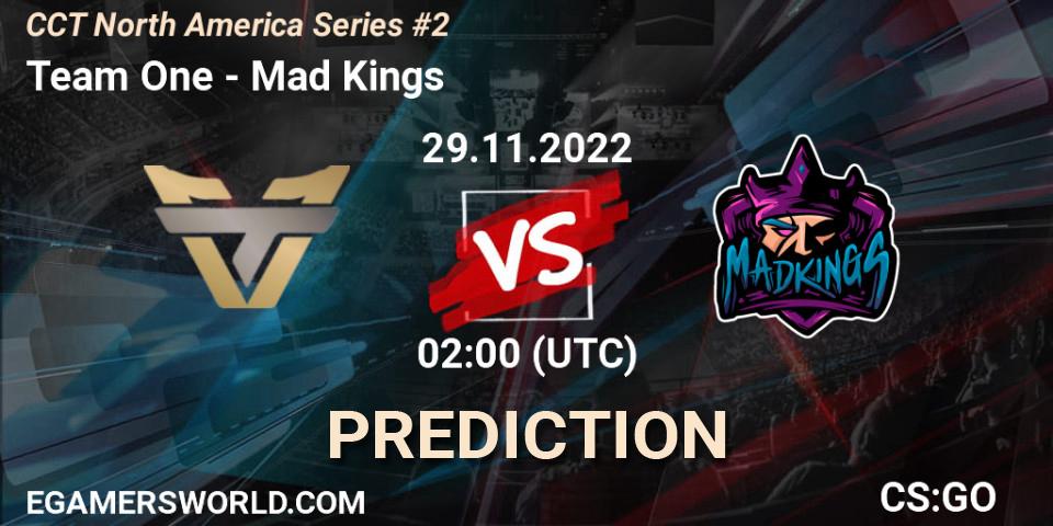 Team One - Mad Kings: ennuste. 29.11.22, CS2 (CS:GO), CCT North America Series #2