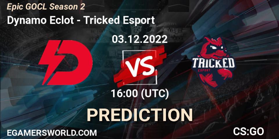 Dynamo Eclot - Tricked Esport: ennuste. 03.12.2022 at 18:10, Counter-Strike (CS2), Epic GOCL Season 2