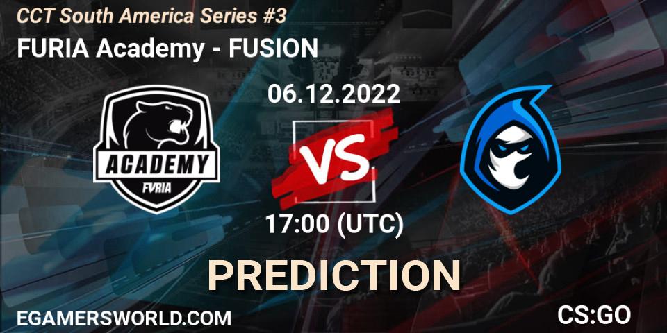 FURIA Academy - FUSION: ennuste. 06.12.2022 at 19:00, Counter-Strike (CS2), CCT South America Series #3
