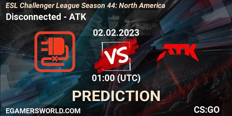 Disconnected - ATK: ennuste. 24.02.23, CS2 (CS:GO), ESL Challenger League Season 44: North America