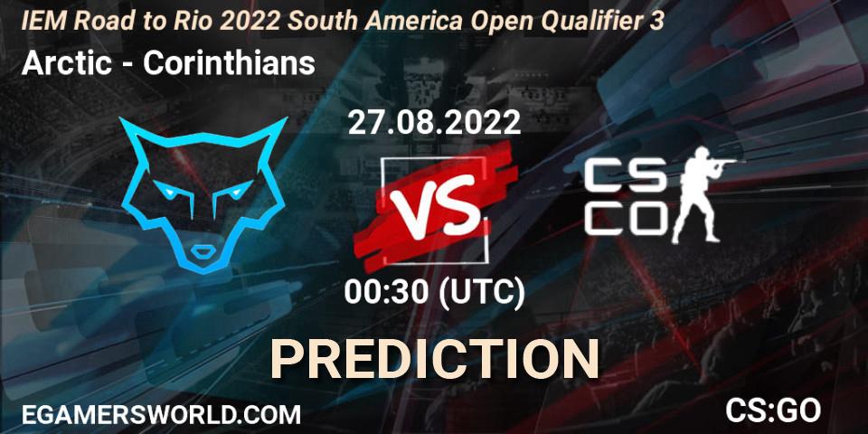 Arctic - Corinthians: ennuste. 27.08.2022 at 00:40, Counter-Strike (CS2), IEM Road to Rio 2022 South America Open Qualifier 3