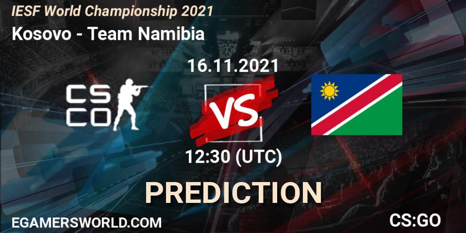 Team Kosovo - Team Namibia: ennuste. 16.11.2021 at 12:45, Counter-Strike (CS2), IESF World Championship 2021