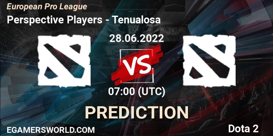 Perspective Players - Tenualosa: ennuste. 28.06.2022 at 07:21, Dota 2, European Pro League