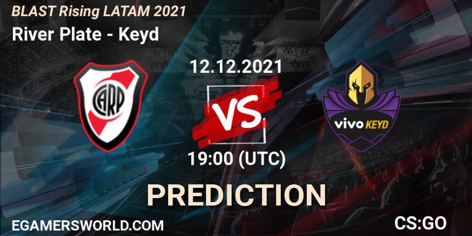 River Plate - Keyd: ennuste. 12.12.21, CS2 (CS:GO), BLAST Rising LATAM 2021