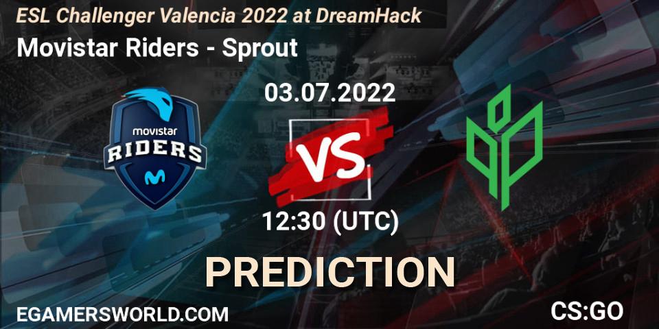 Movistar Riders - Sprout: ennuste. 03.07.2022 at 12:10, Counter-Strike (CS2), ESL Challenger Valencia 2022 at DreamHack