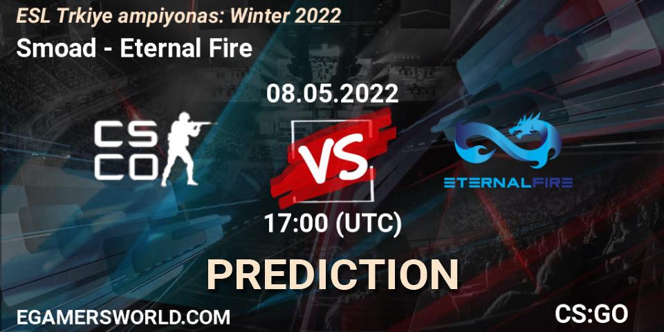 Smoad - Eternal Fire: ennuste. 08.05.2022 at 17:00, Counter-Strike (CS2), ESL Türkiye Şampiyonası: Winter 2022