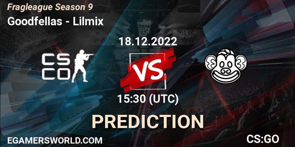 Goodfellas - Lilmix: ennuste. 18.12.2022 at 15:30, Counter-Strike (CS2), Fragleague Season 9