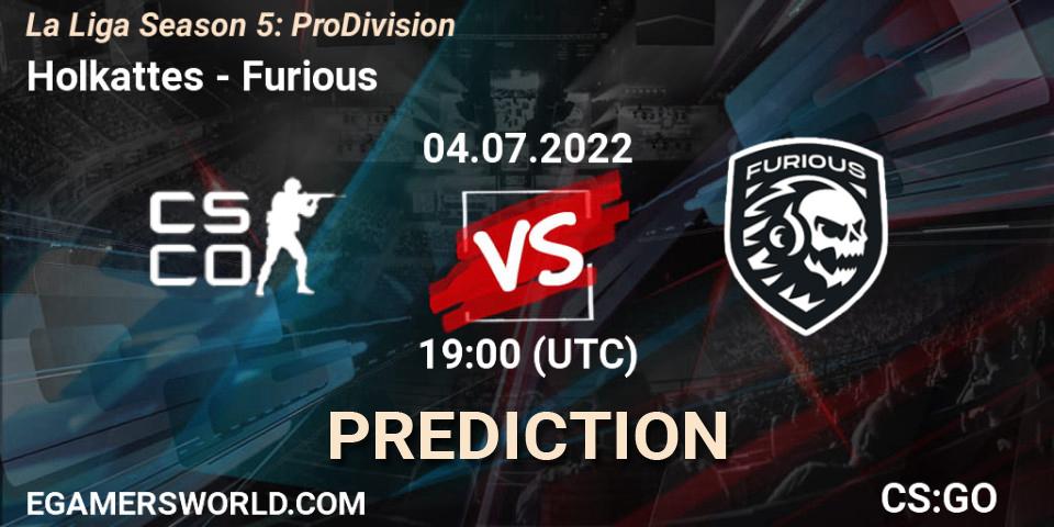 Holkattes - Furious: ennuste. 04.07.2022 at 19:00, Counter-Strike (CS2), La Liga Season 5: Pro Division