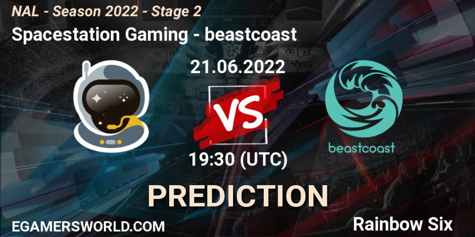 Spacestation Gaming - beastcoast: ennuste. 21.06.2022 at 19:30, Rainbow Six, NAL - Season 2022 - Stage 2
