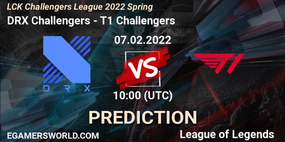 DRX Challengers - T1 Challengers: ennuste. 07.02.2022 at 10:10, LoL, LCK Challengers League 2022 Spring