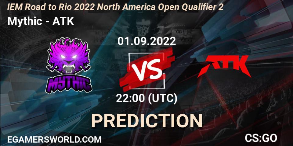Mythic - ATK: ennuste. 01.09.22, CS2 (CS:GO), IEM Road to Rio 2022 North America Open Qualifier 2